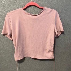 Pink crop top